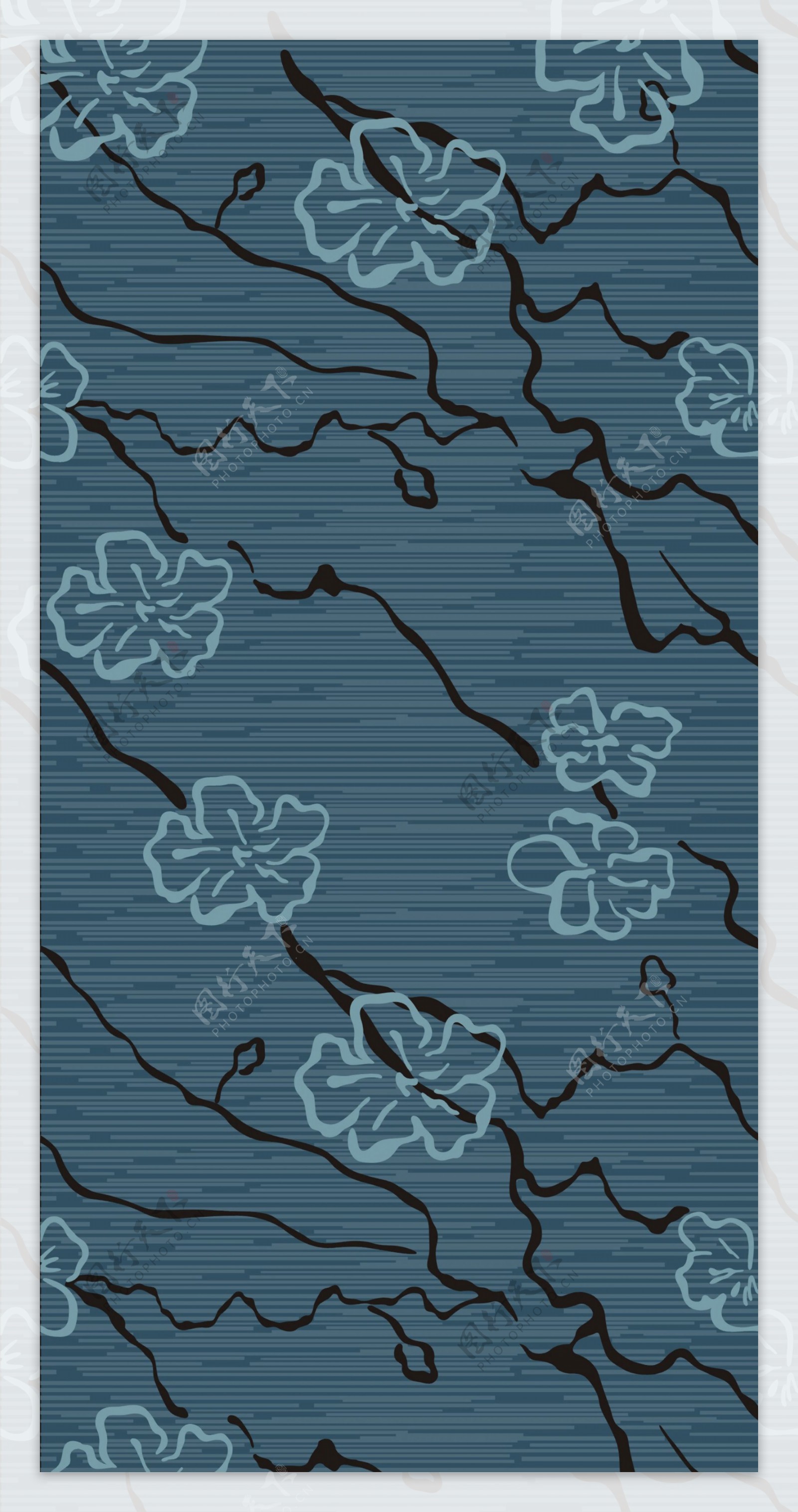 梅花地毯图