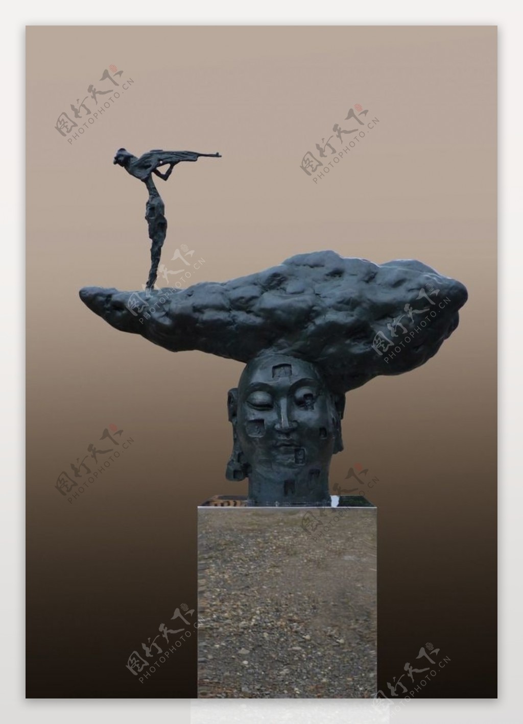 抽象青铜雕塑