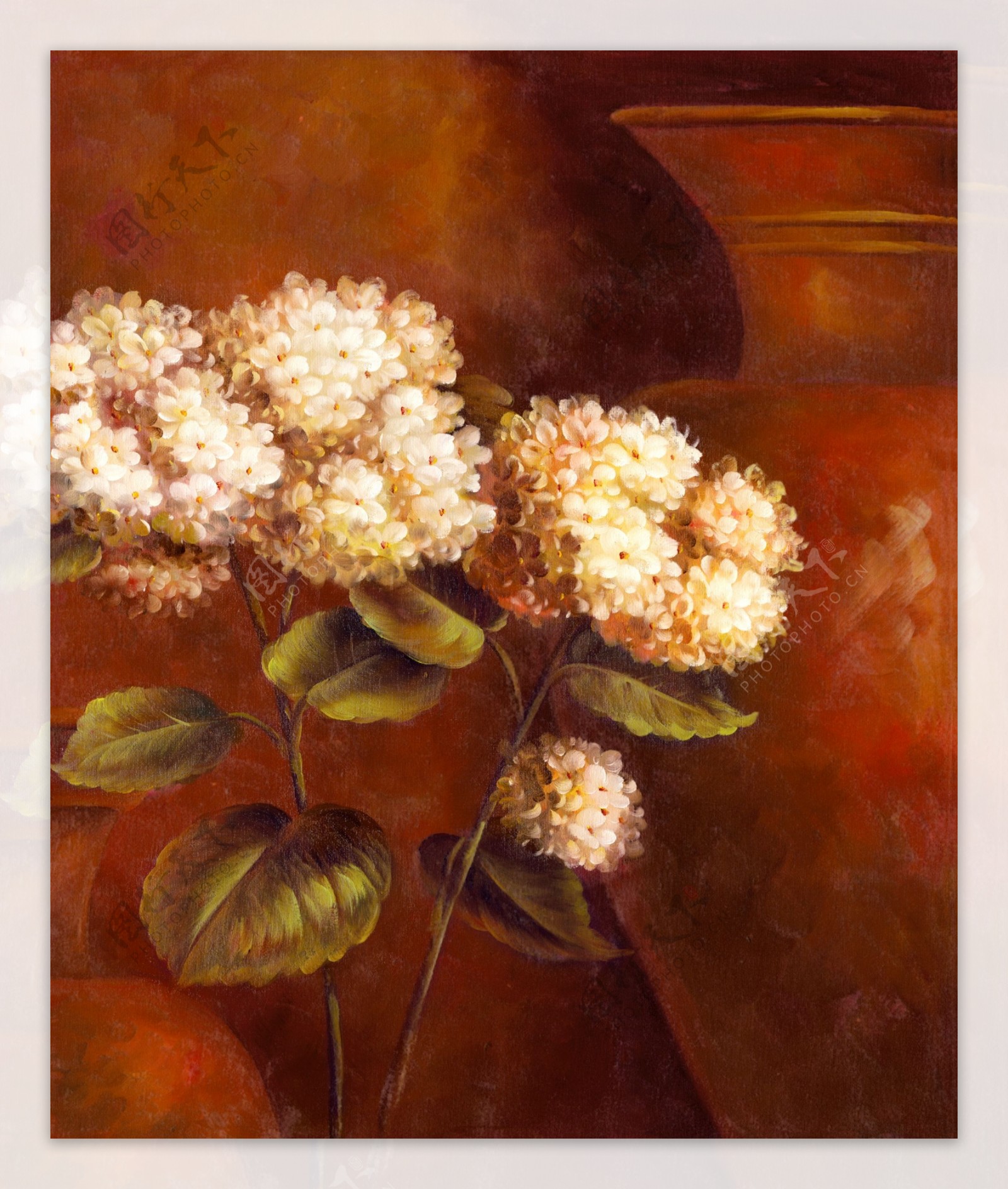 花卉油画5050厘米X60厘米