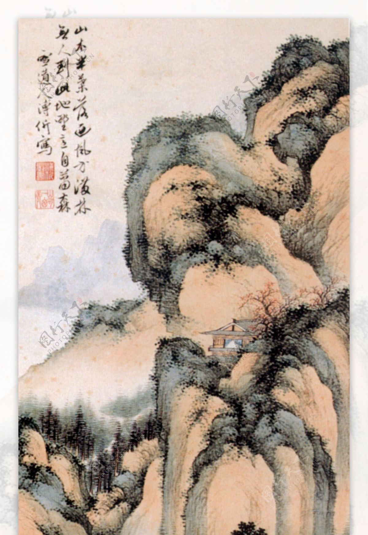 水墨画山水画