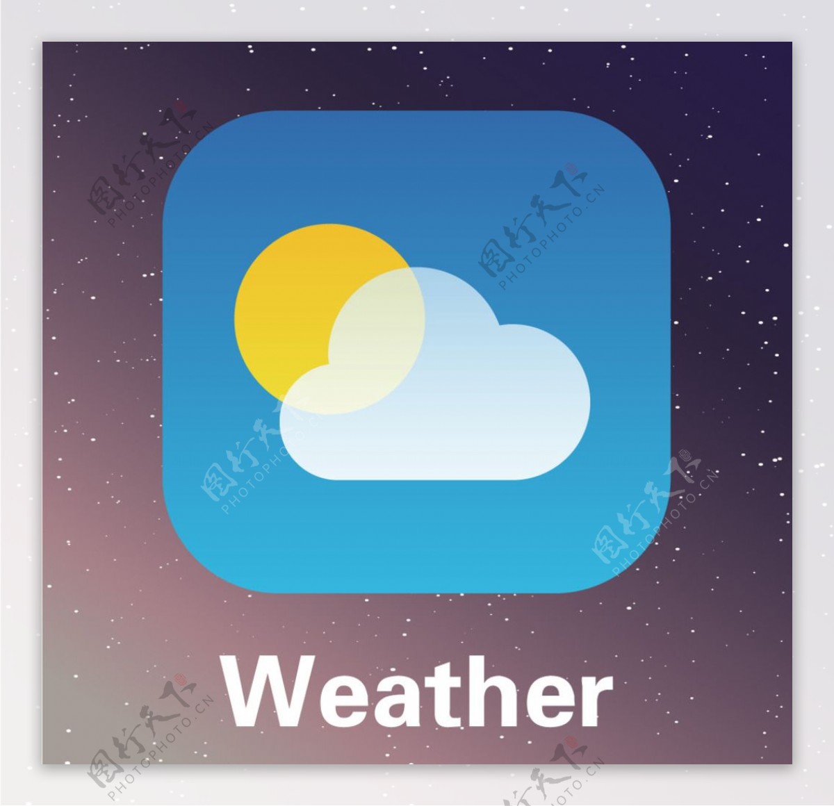 iPhone天气UI图标