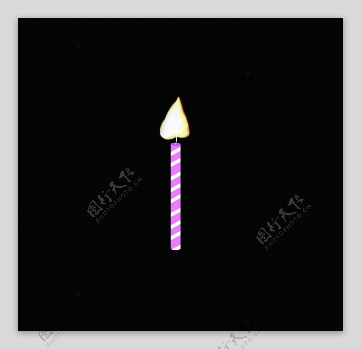蜡烛卡通生日蜡烛未分层