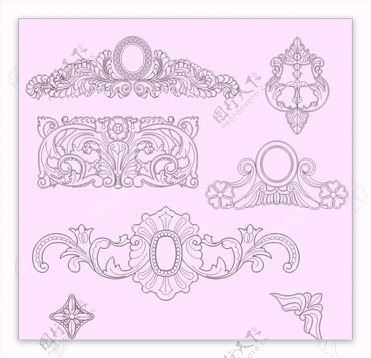 雕刻花纹图片素材-编号23919770-图行天下