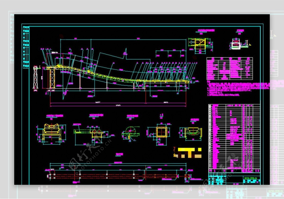带式输送机详图CAD机械图