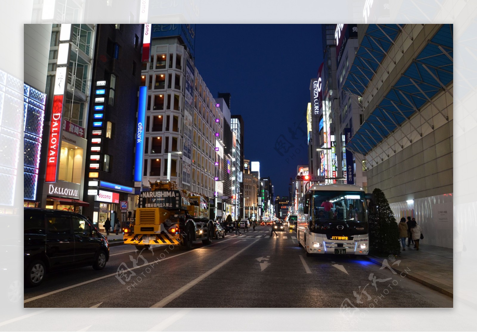 日本街头夜景风光