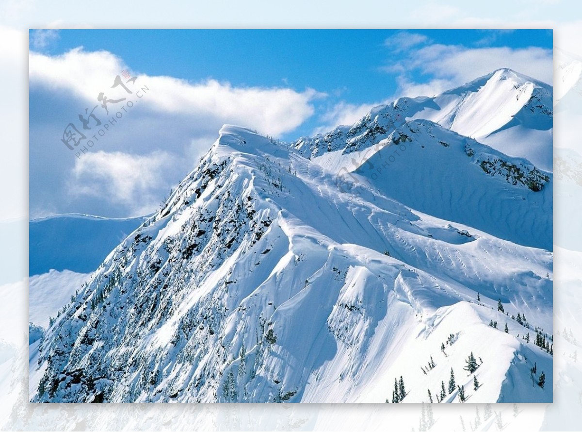 雪山雪景