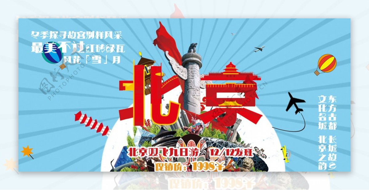 旅游北京海报