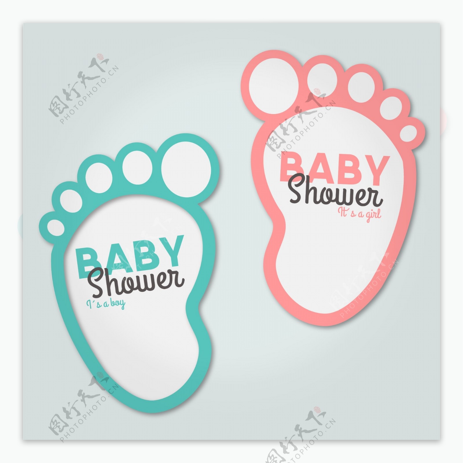 脚印母婴儿童宝宝标签