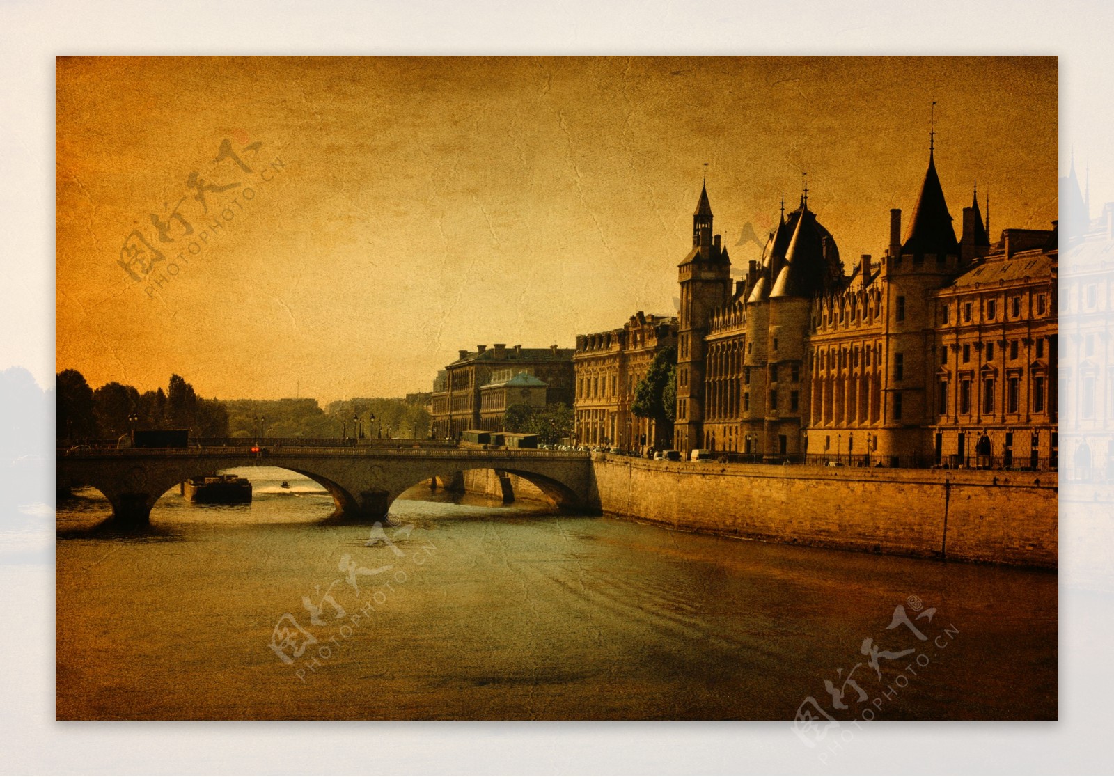 巴黎桥梁建筑风景图片