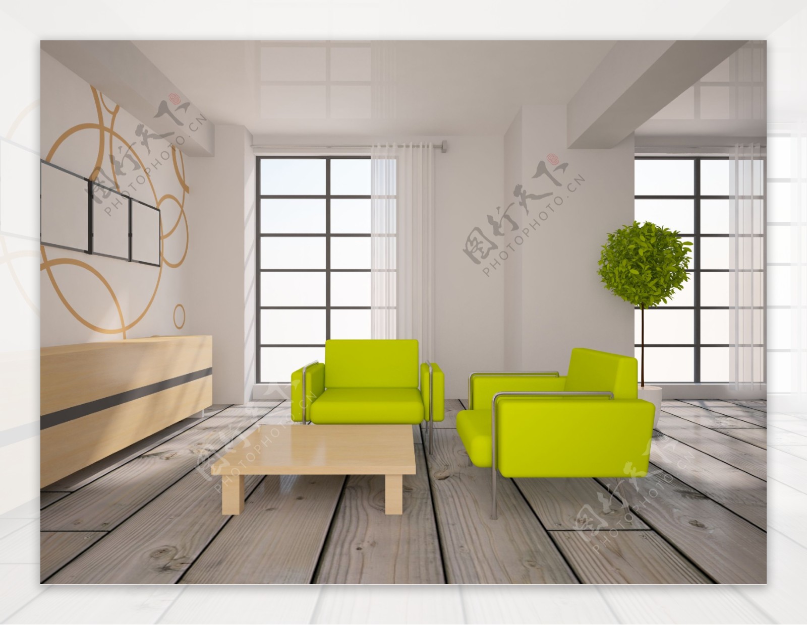绿色环保沙发设计图片