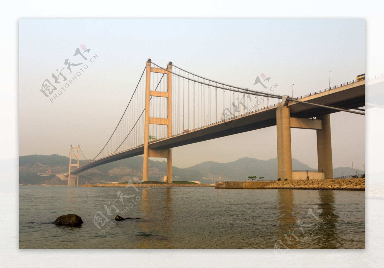 海上桥梁风景建筑图片