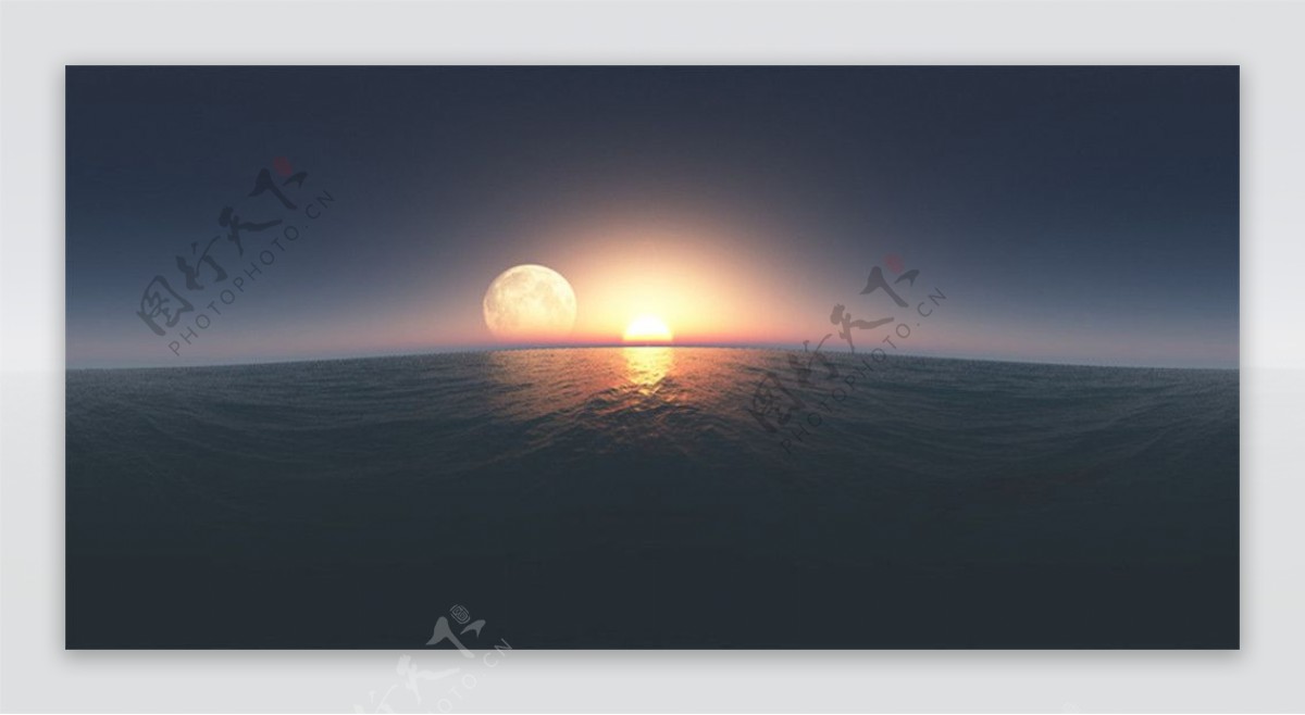 冥想海上落日VR视频