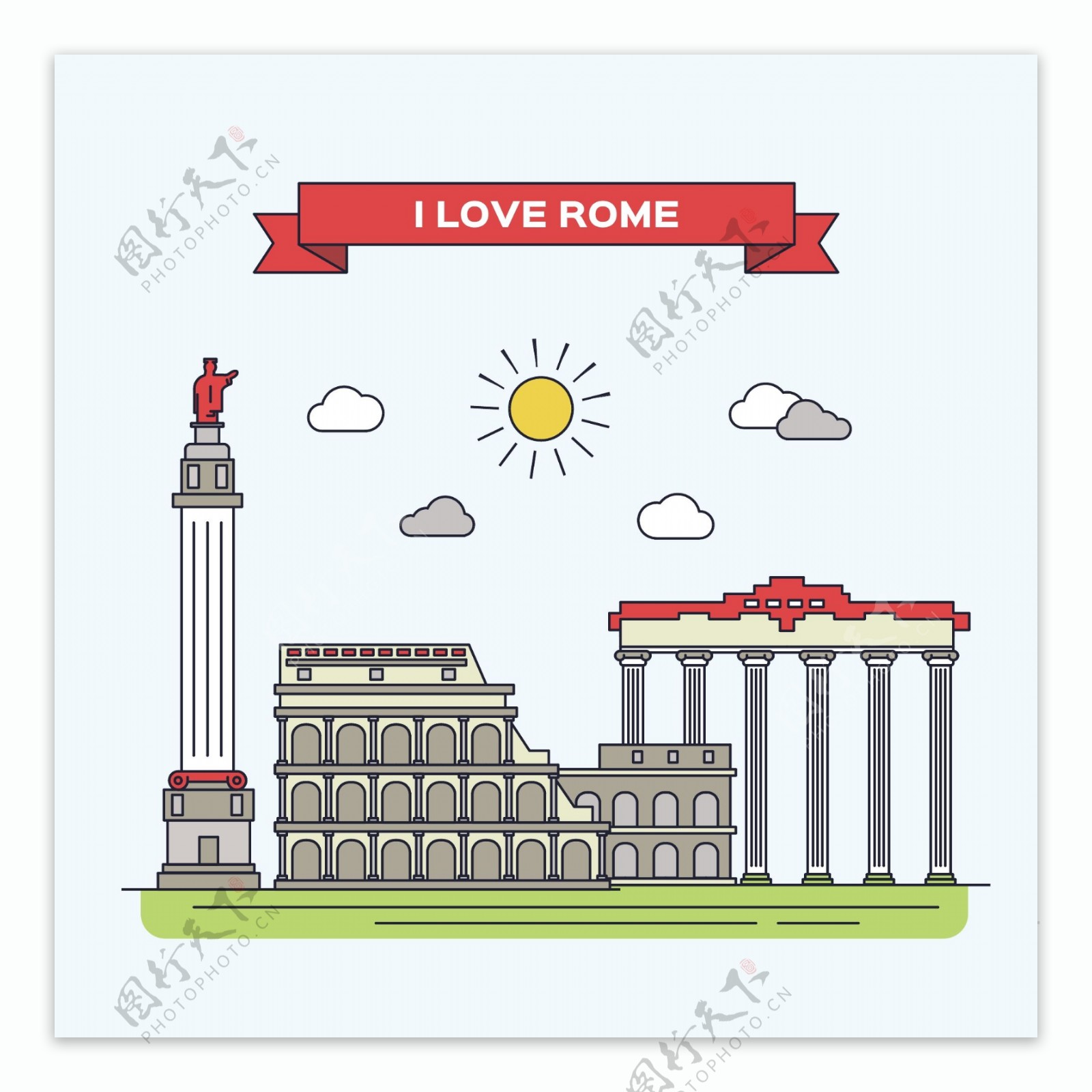 罗马平面图