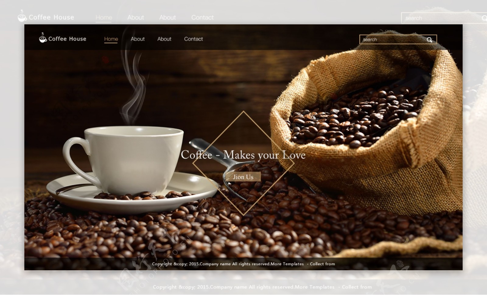 coffee网站首页设计