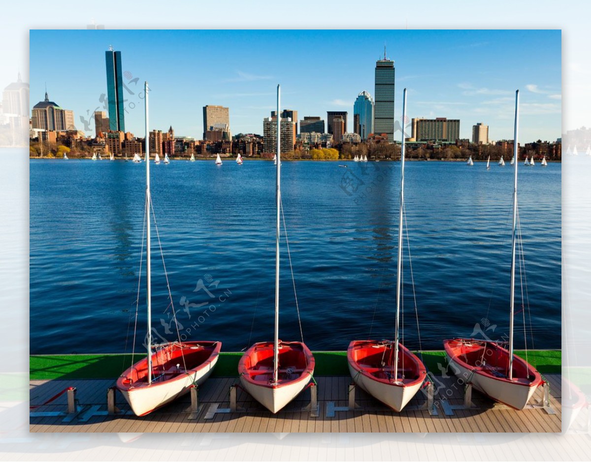 波士顿城市天际线图片