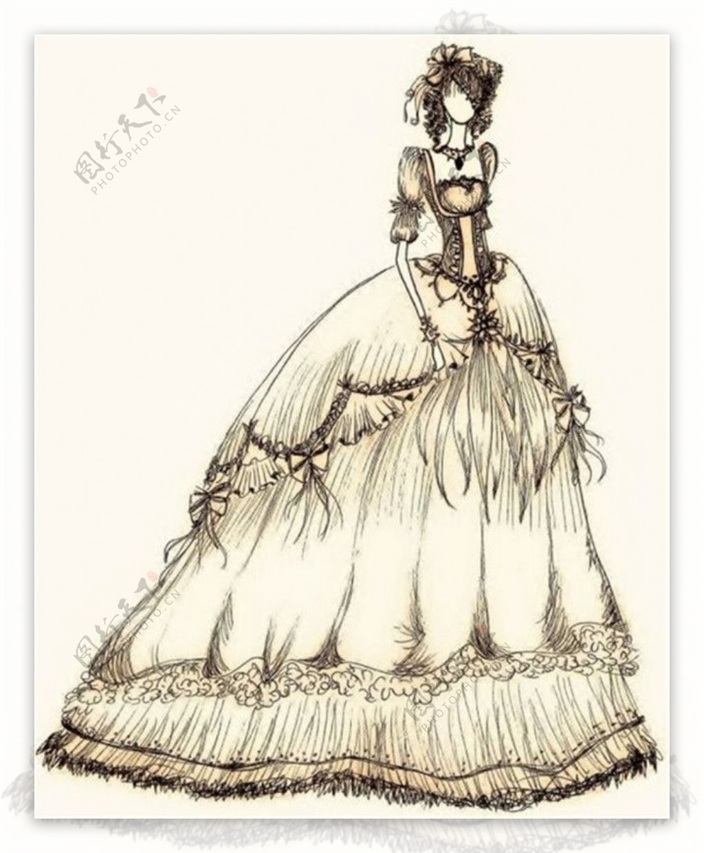 时尚公主裙设计图