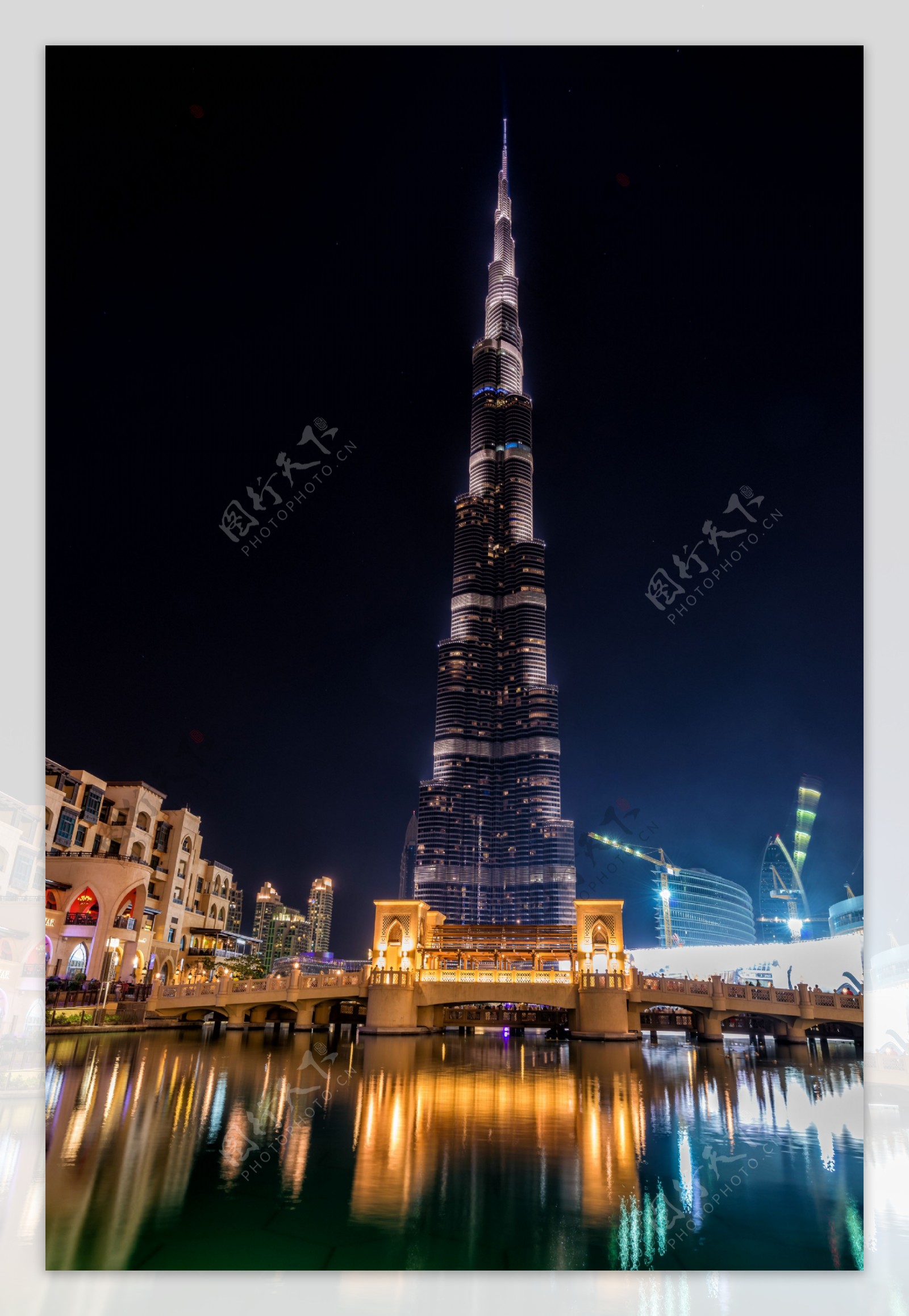 迪拜哈利法塔风景图片