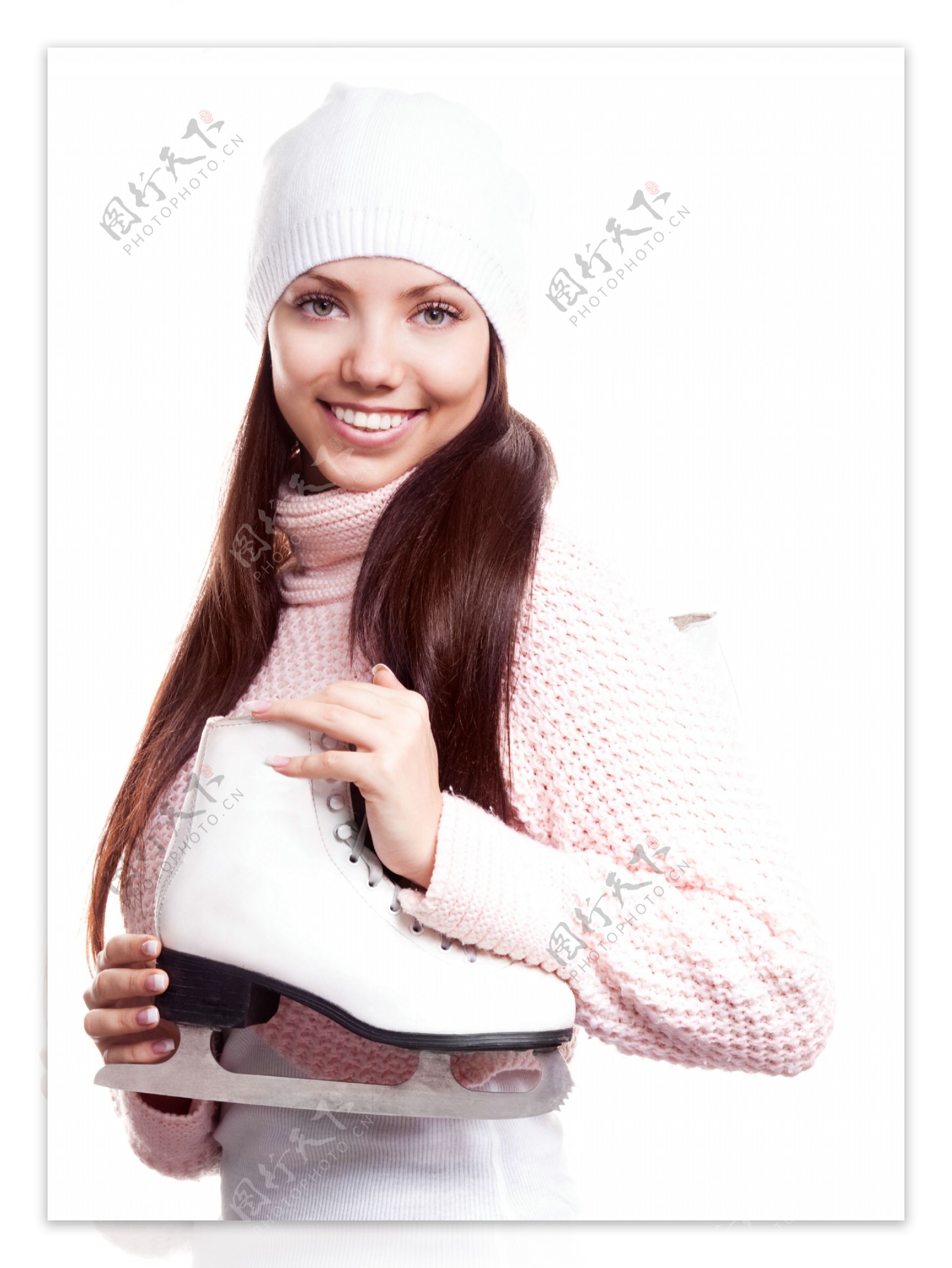 滑冰的女孩图片