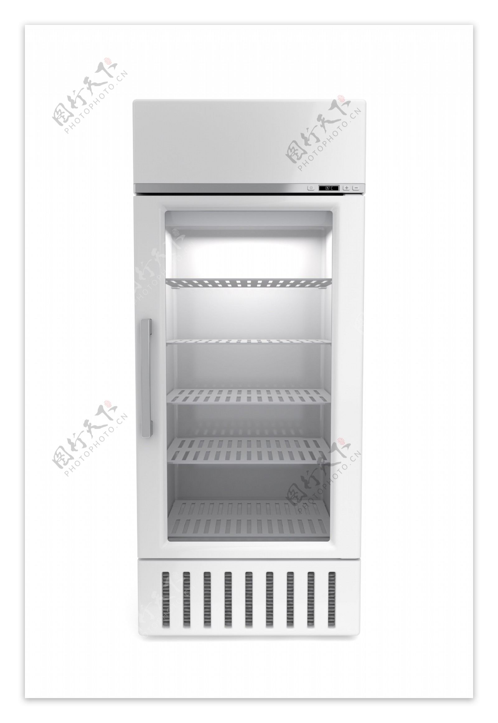 白色空白冰箱展台图片