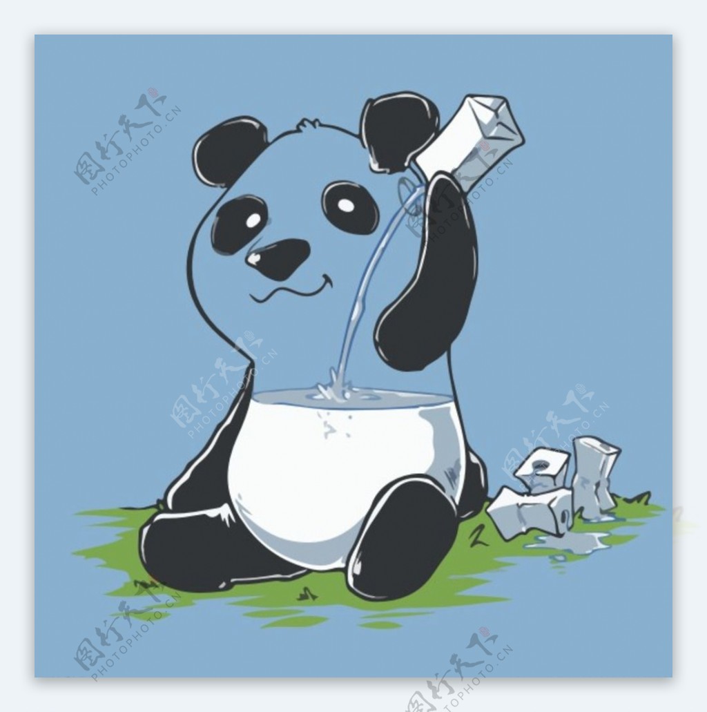 MILK熊猫图片