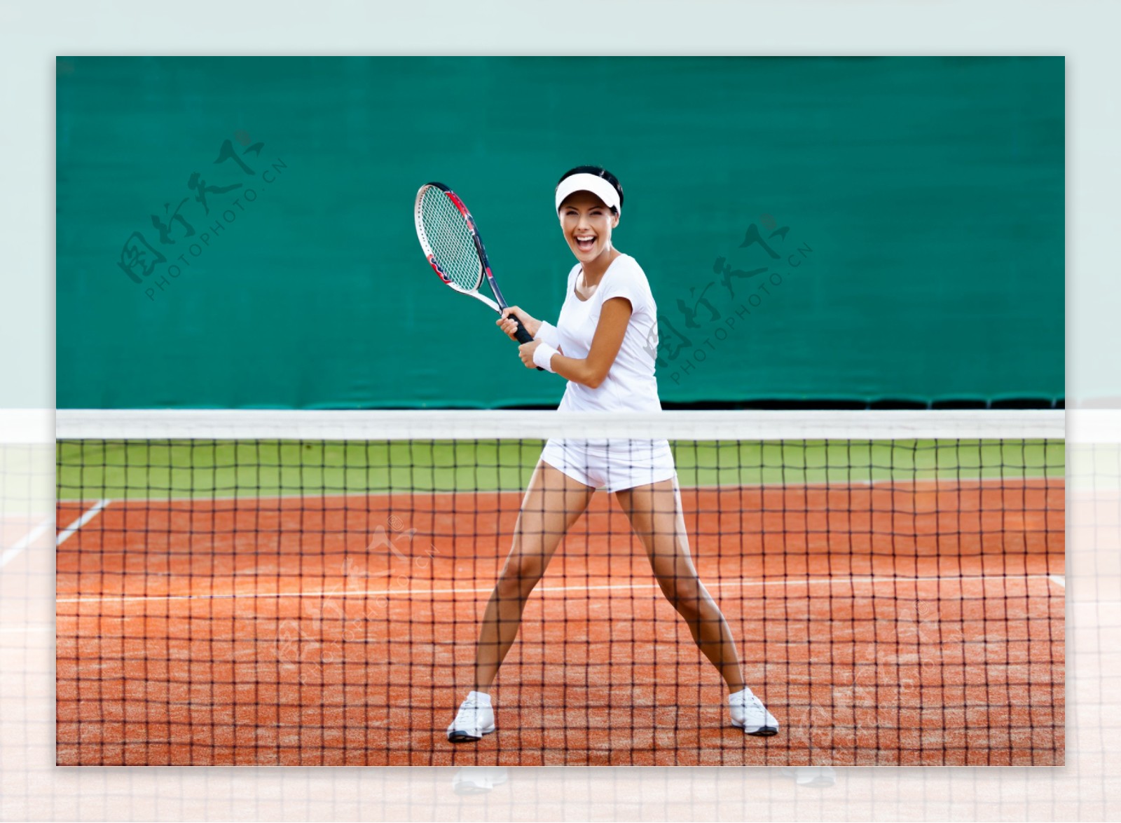 大叫的网球运动员图片