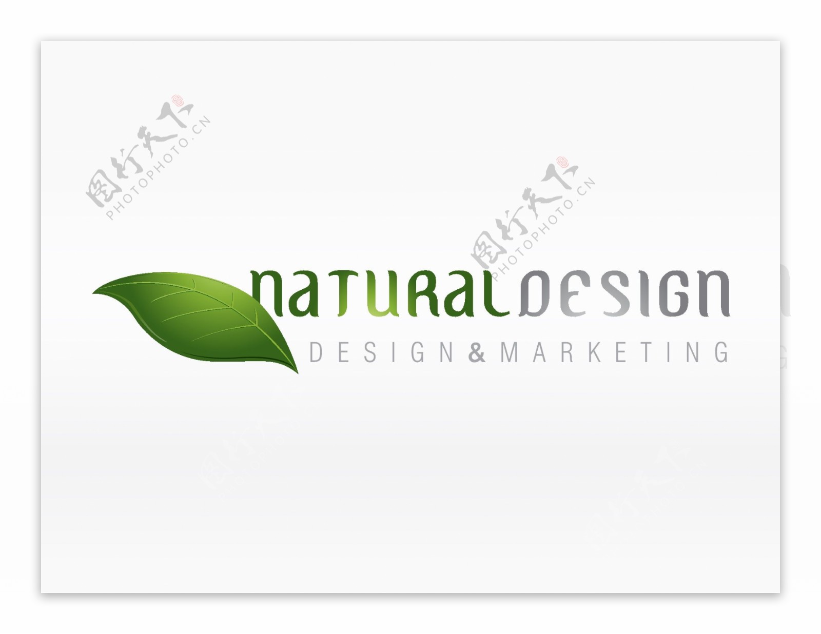绿色自然环保企业标志设计