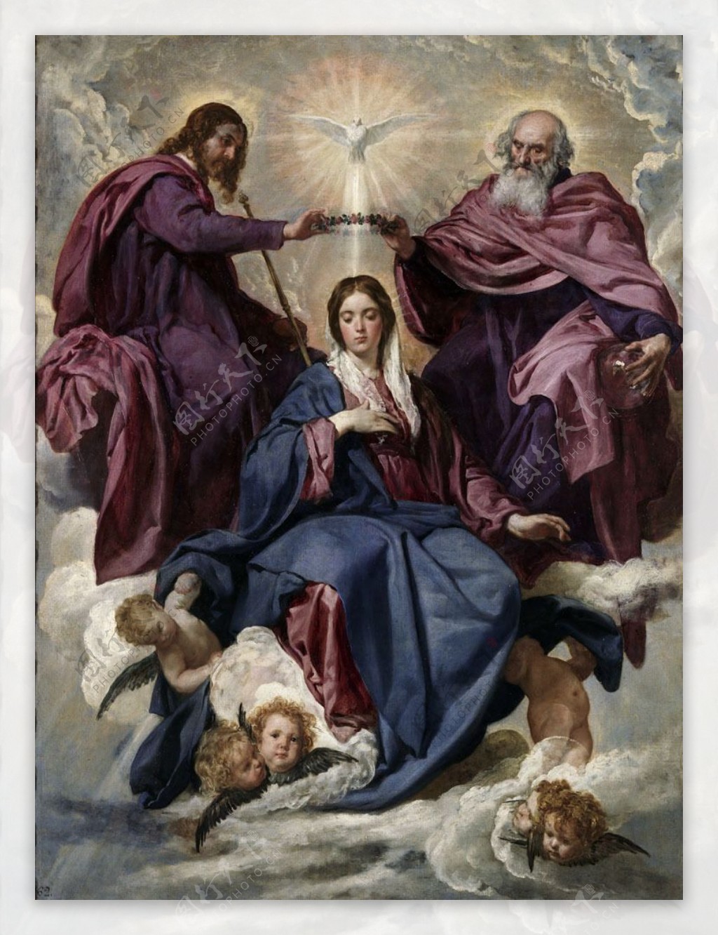 圣母宗教油画图片