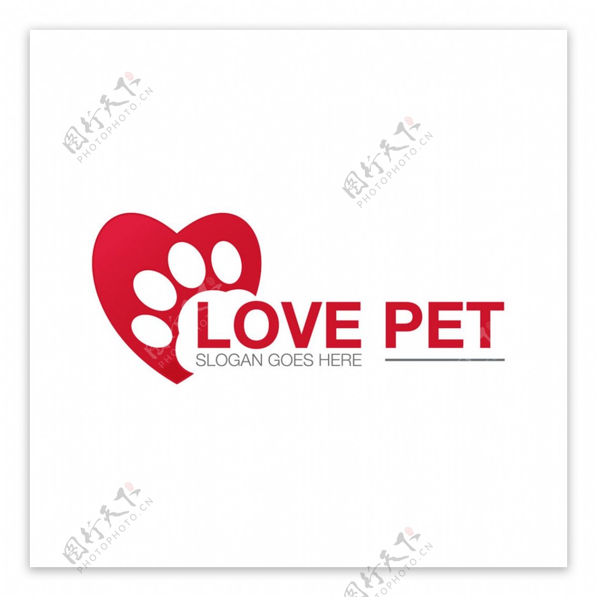 宠物脚印logo设计图片