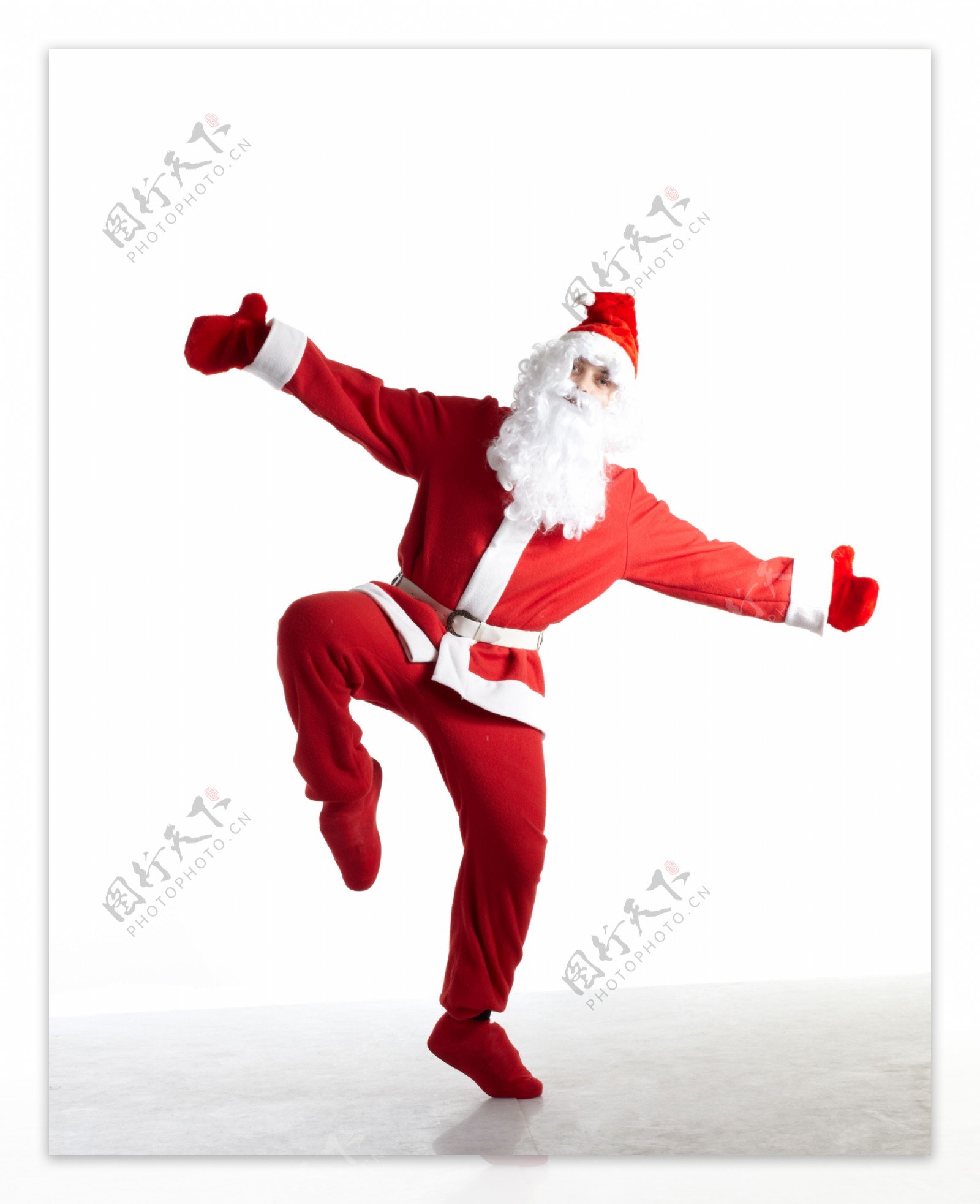 跳舞的圣诞老人图片