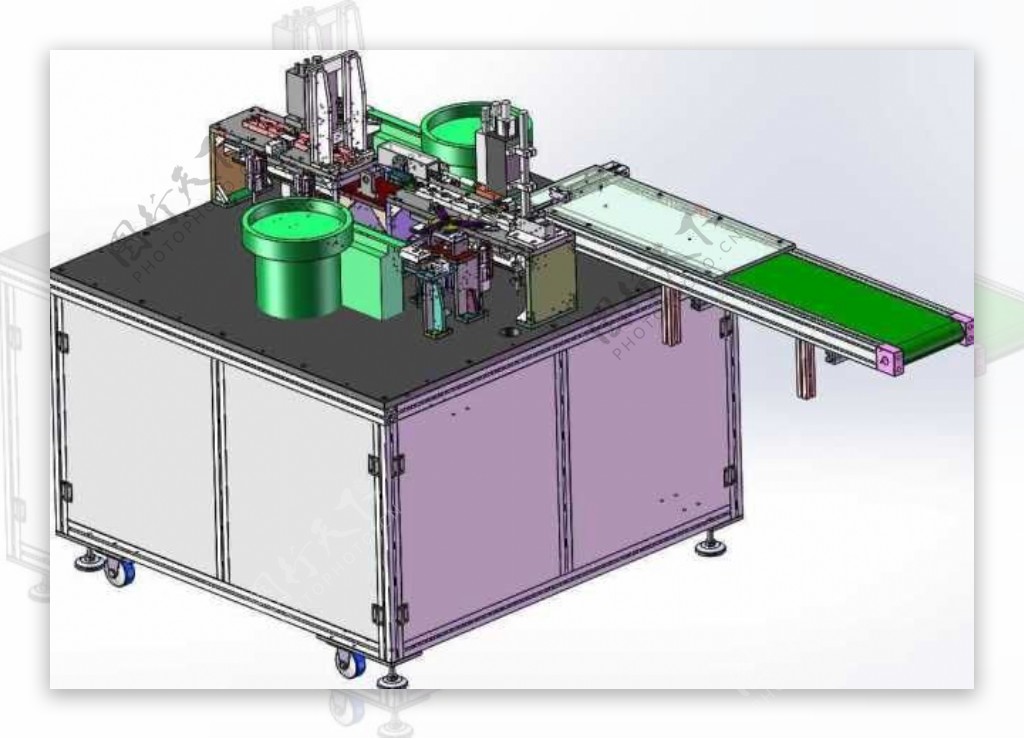 锂电池自动碰焊机机械模型