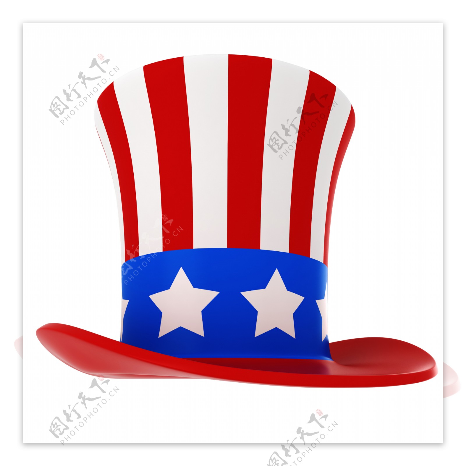 帽子上的美国国旗摄影图片图片
