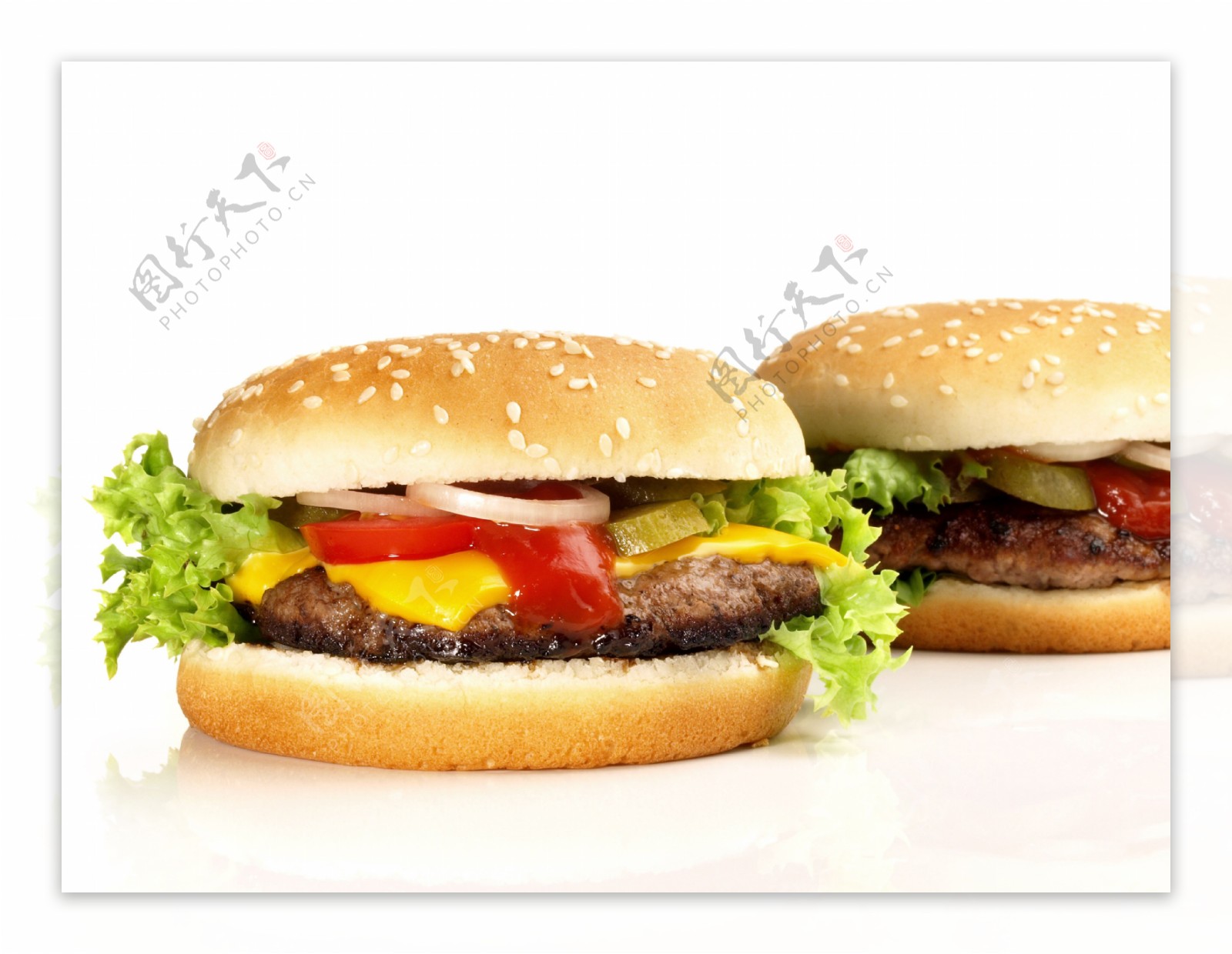 牛肉汉堡包图片