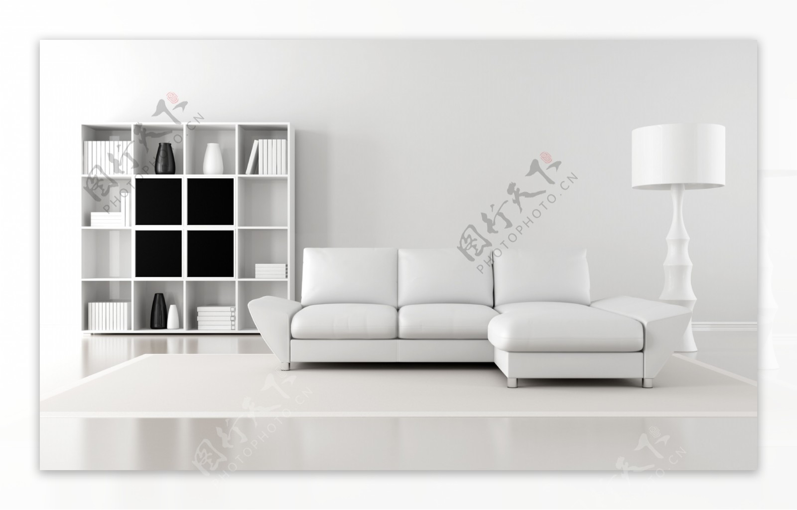 白色客厅设计效果图图片
