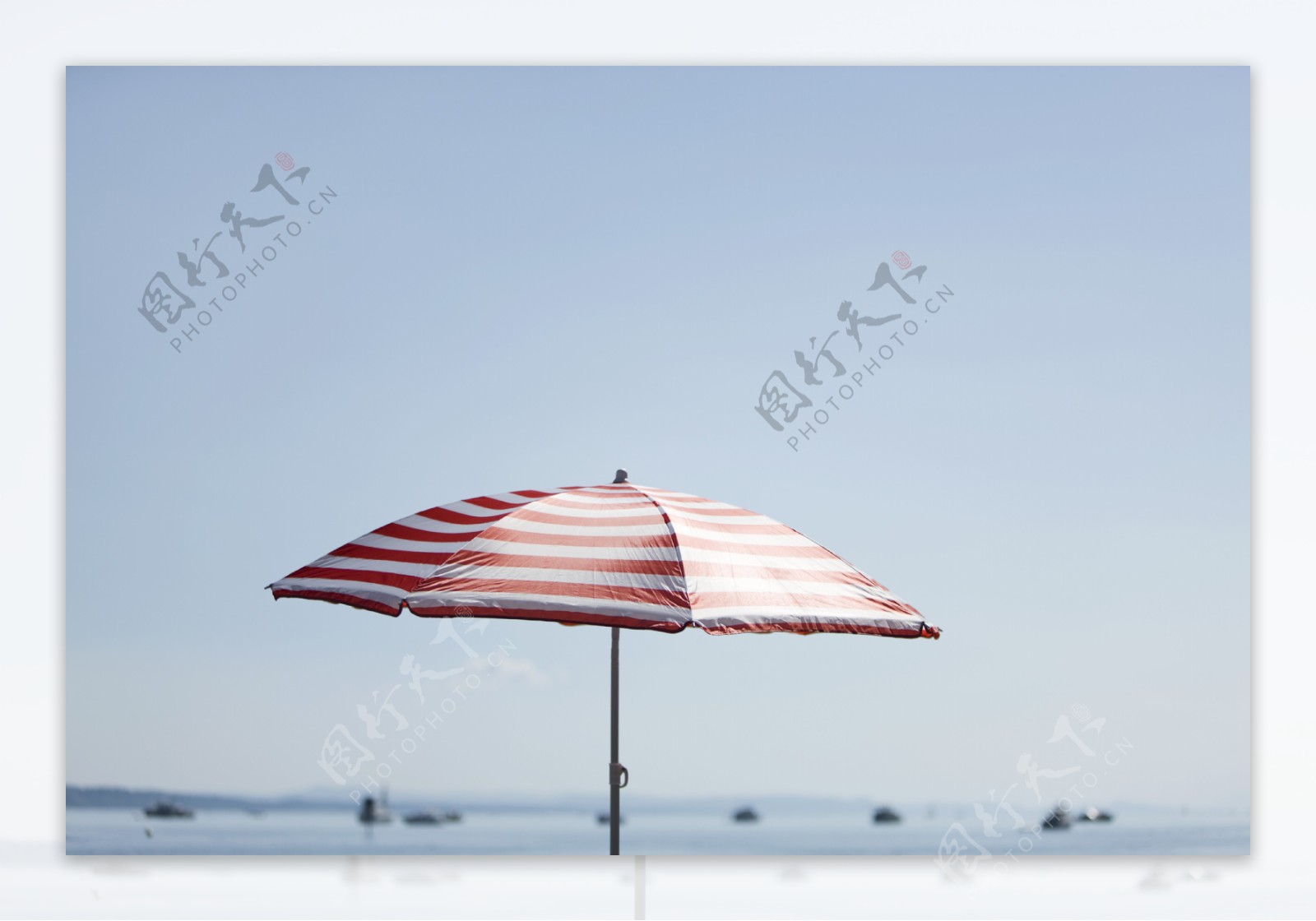 海洋与太阳伞图片