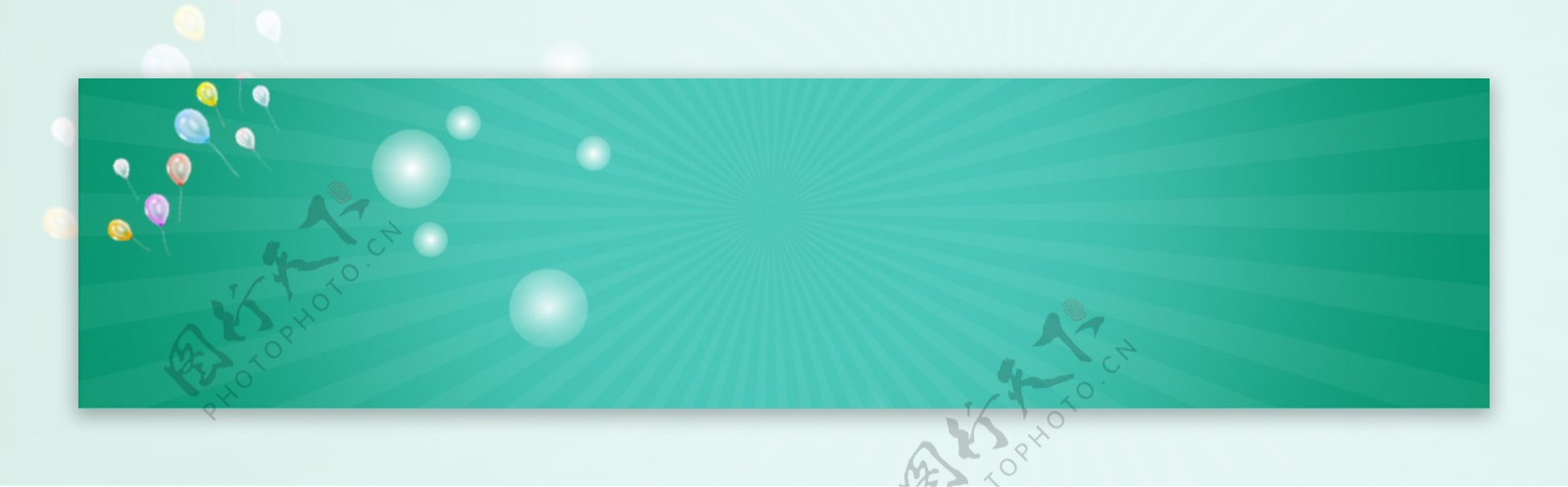 绿色儿童节banner背景图