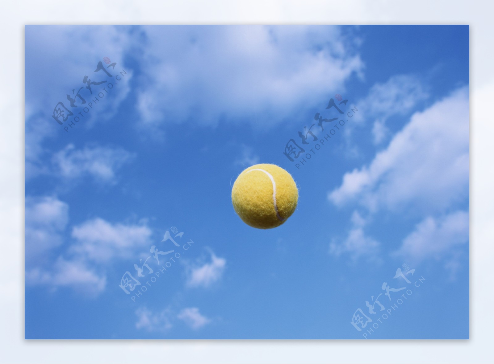 网球飞上了天图片
