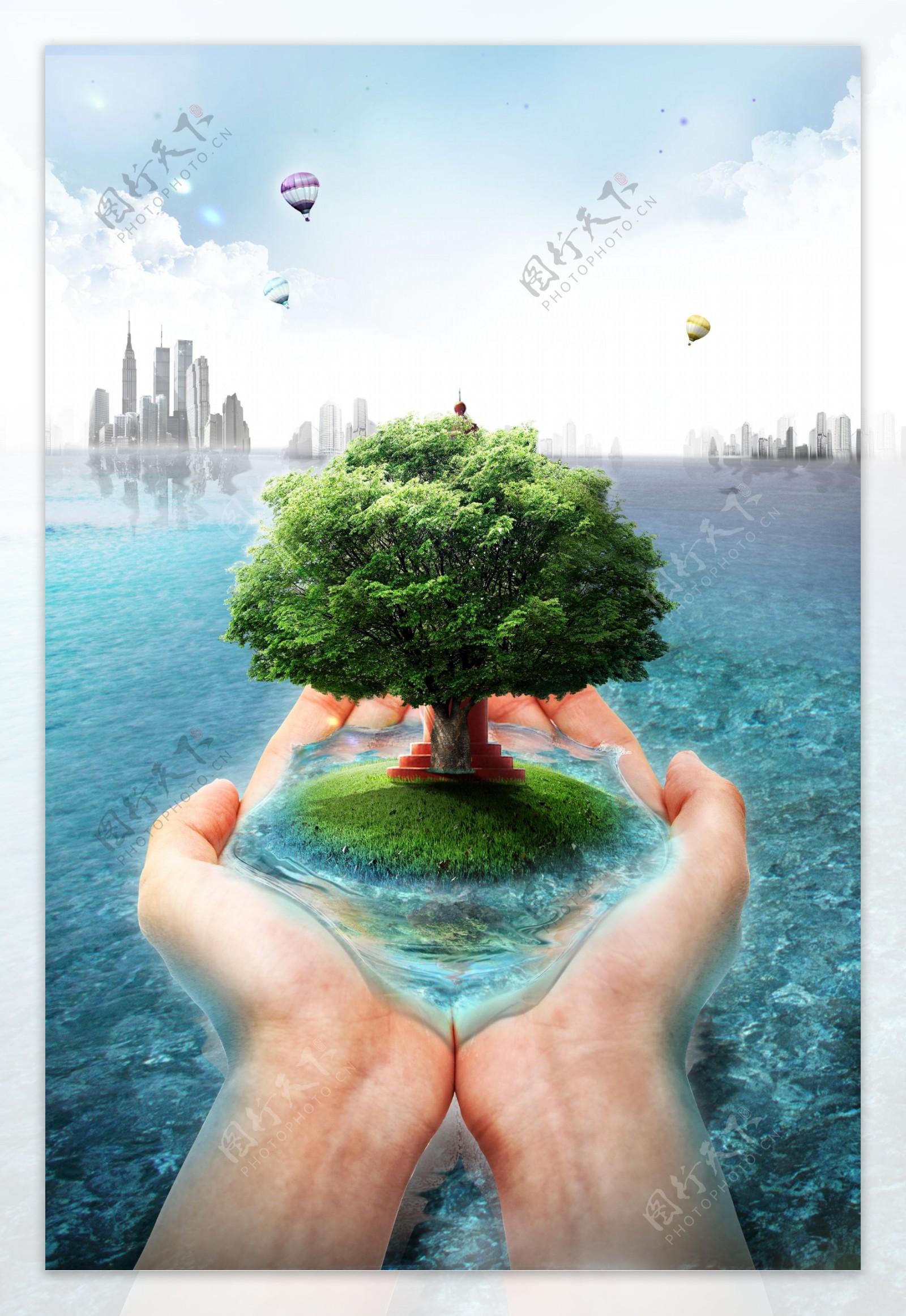 环保创意设计海报封面