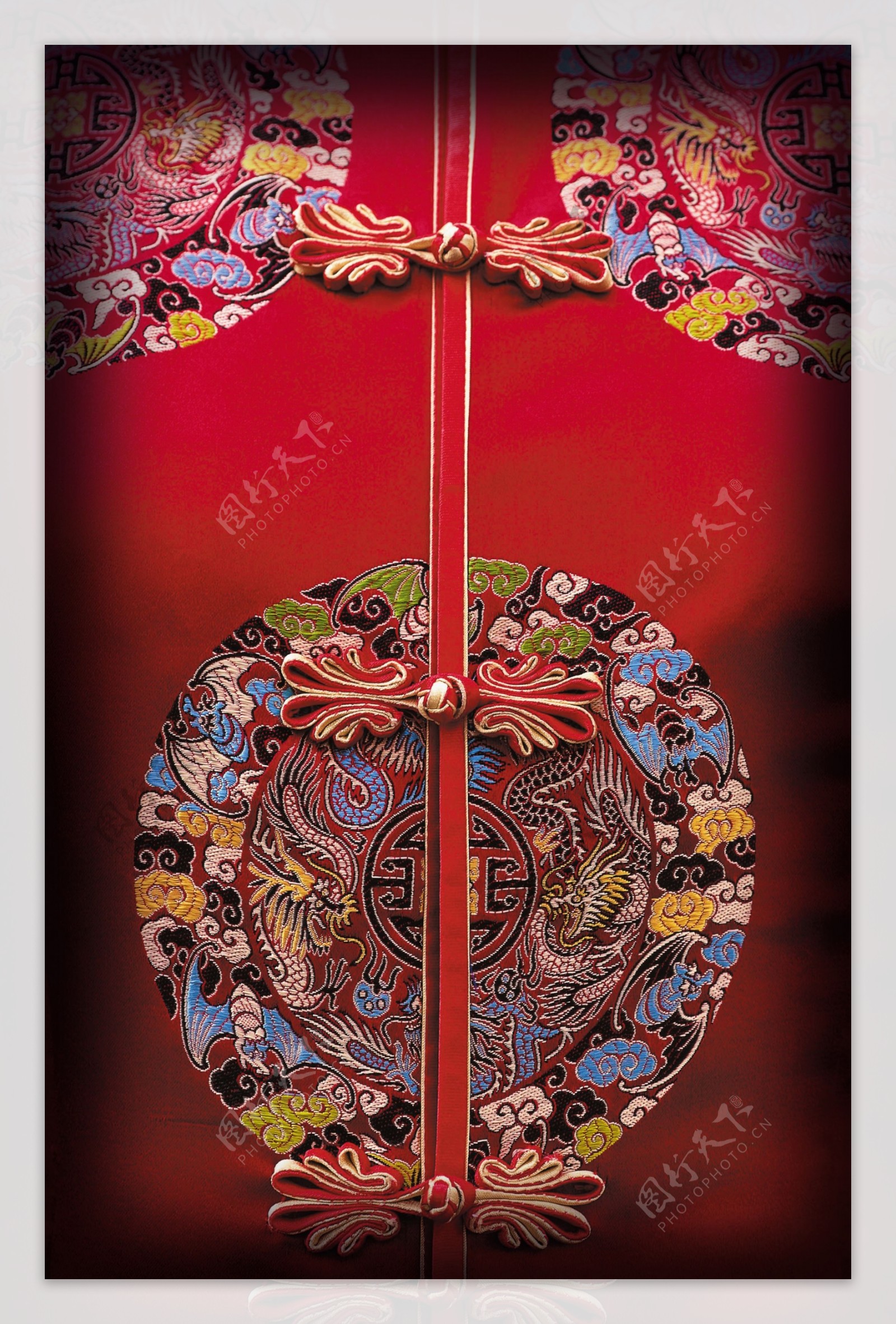 中国红旗袍