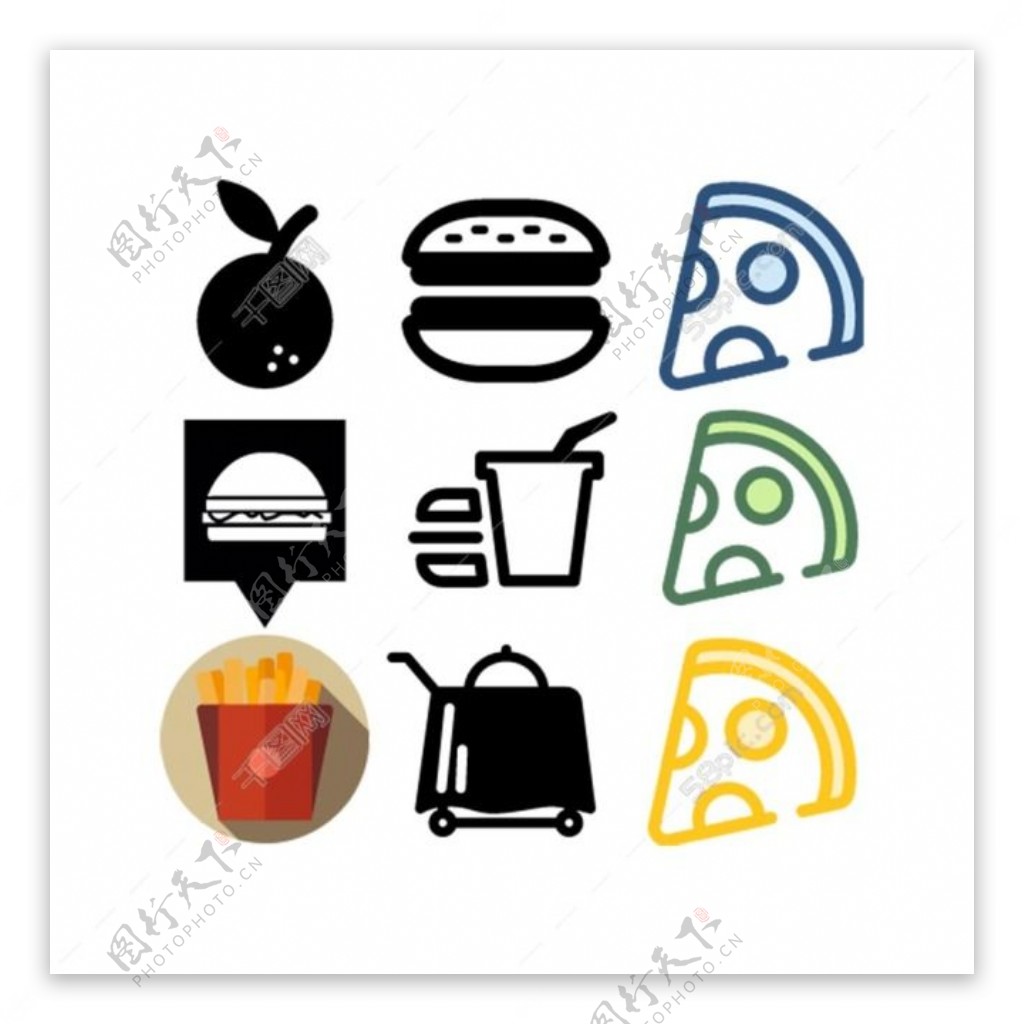 食物食品精美icon图标