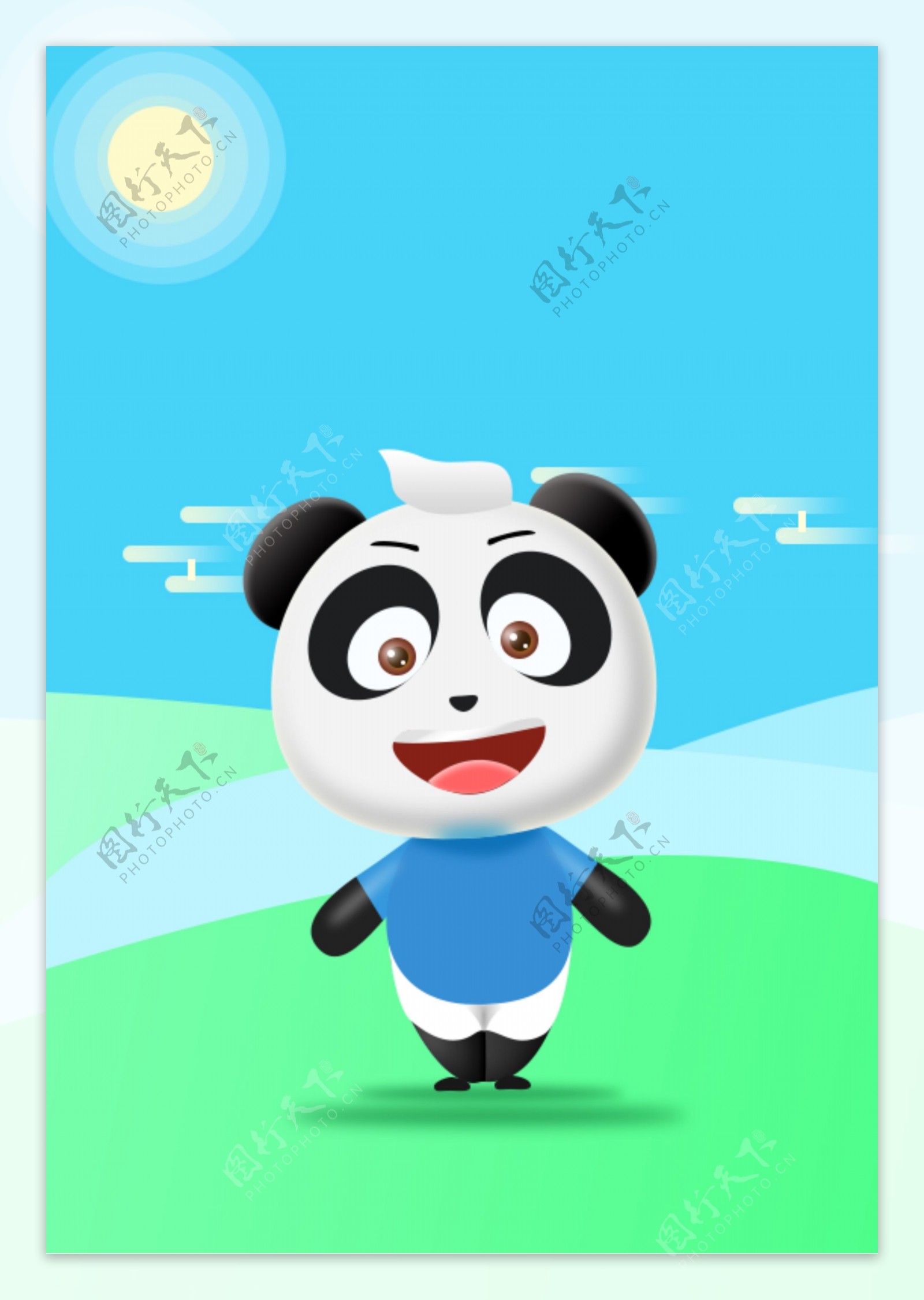 小熊猫卡通形象