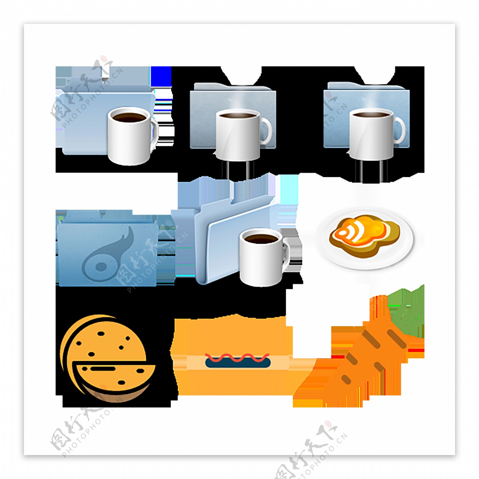 文件热饮食物食品icon图标素材