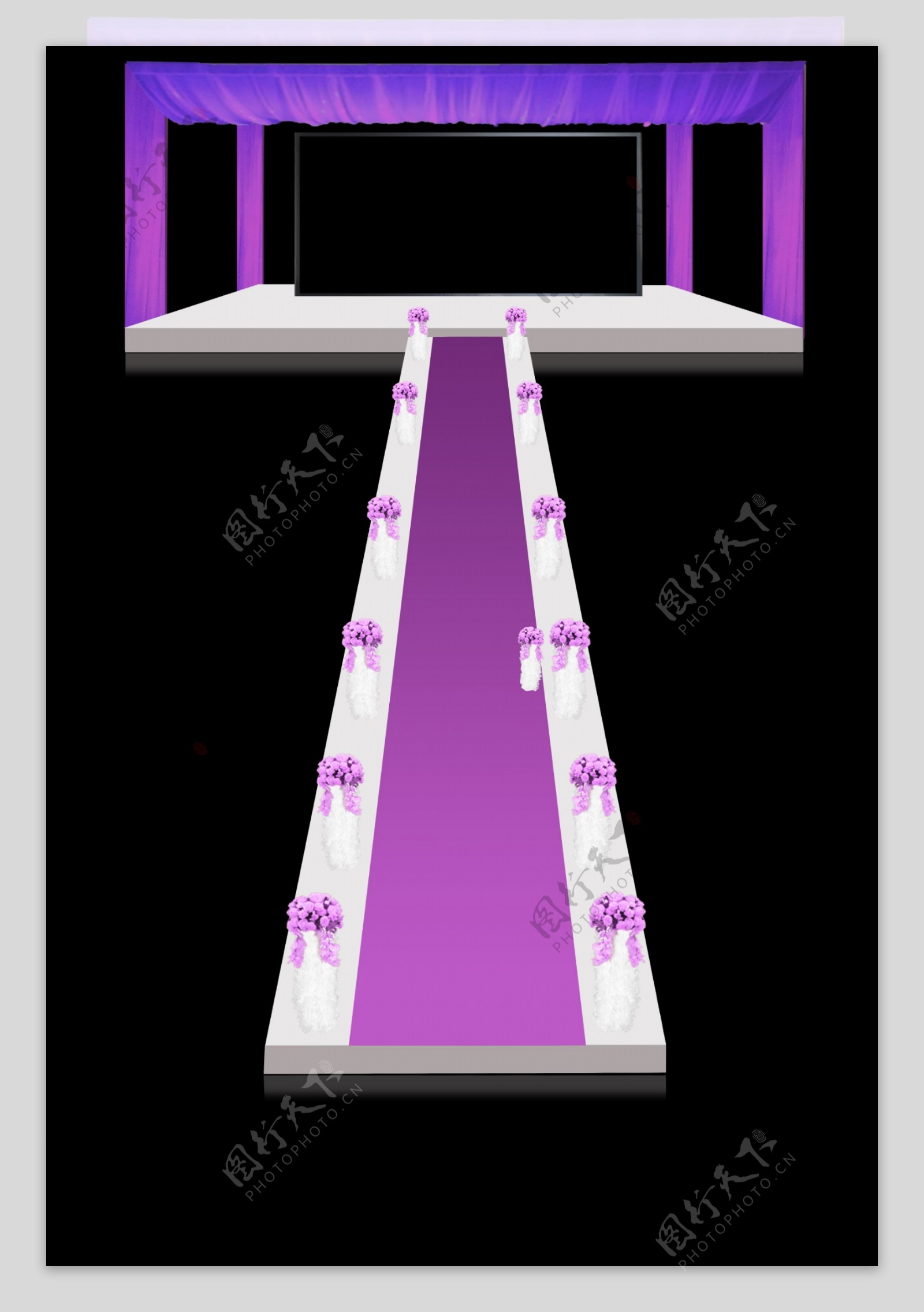 紫色梦幻舞台