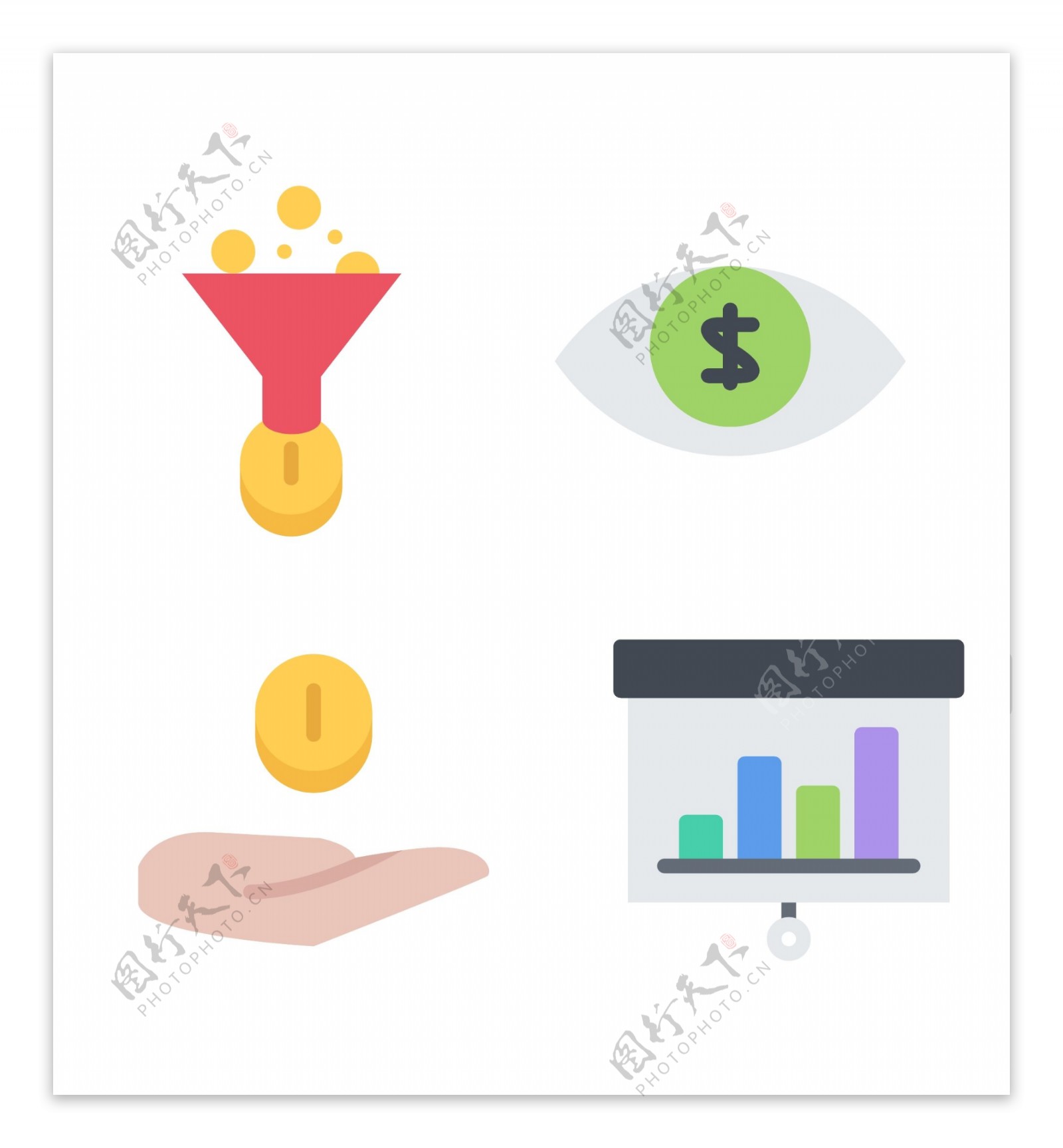 金融分析icon图标素材