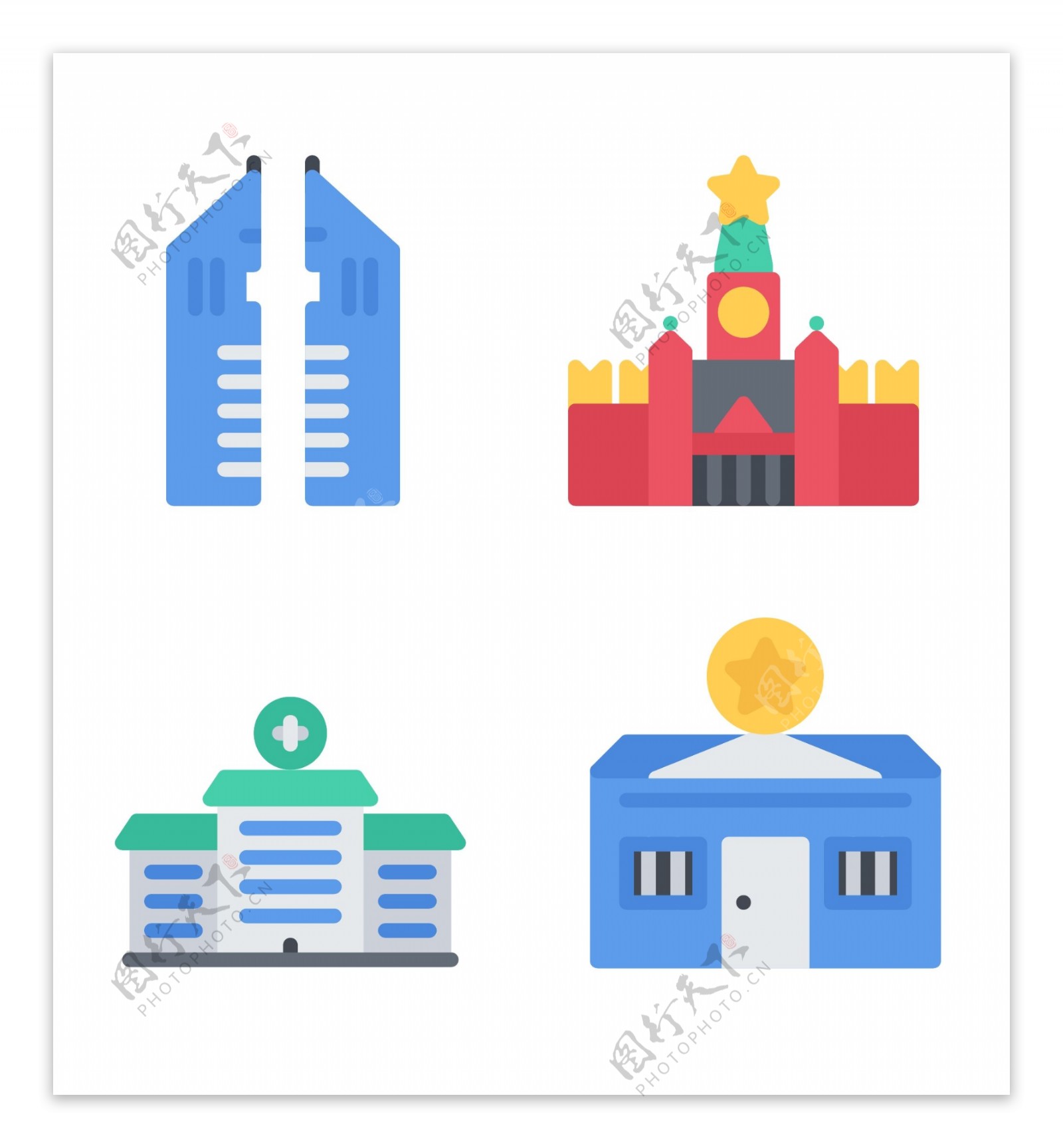 建筑icon图标素材