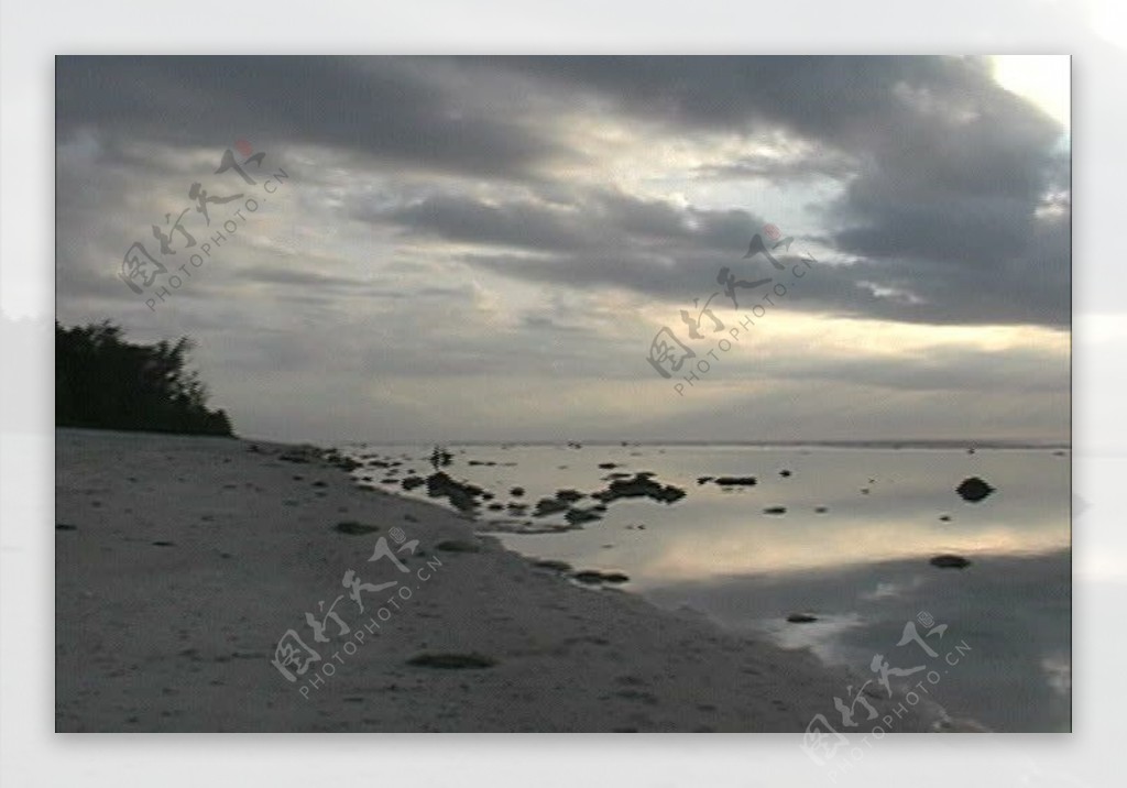 拉罗汤加岛晚上泻湖视频免费下载