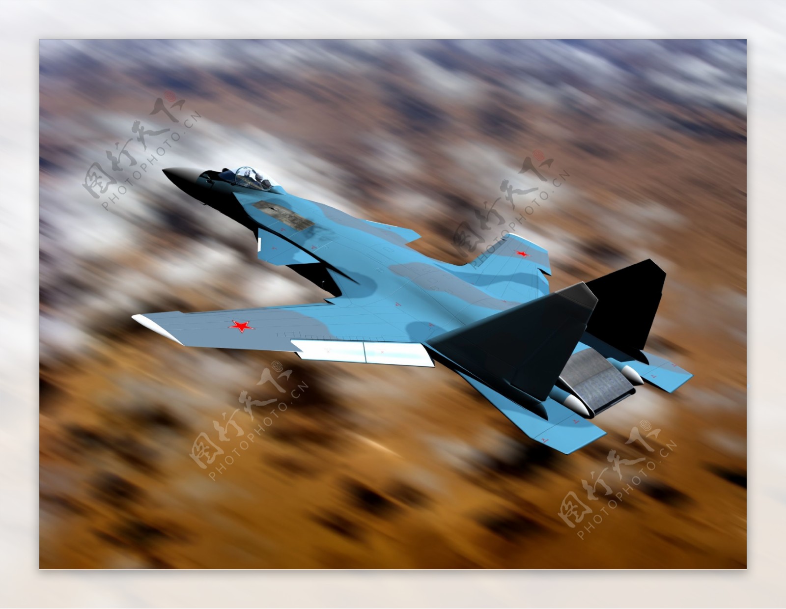 高速飞行的战斗机摄影图片