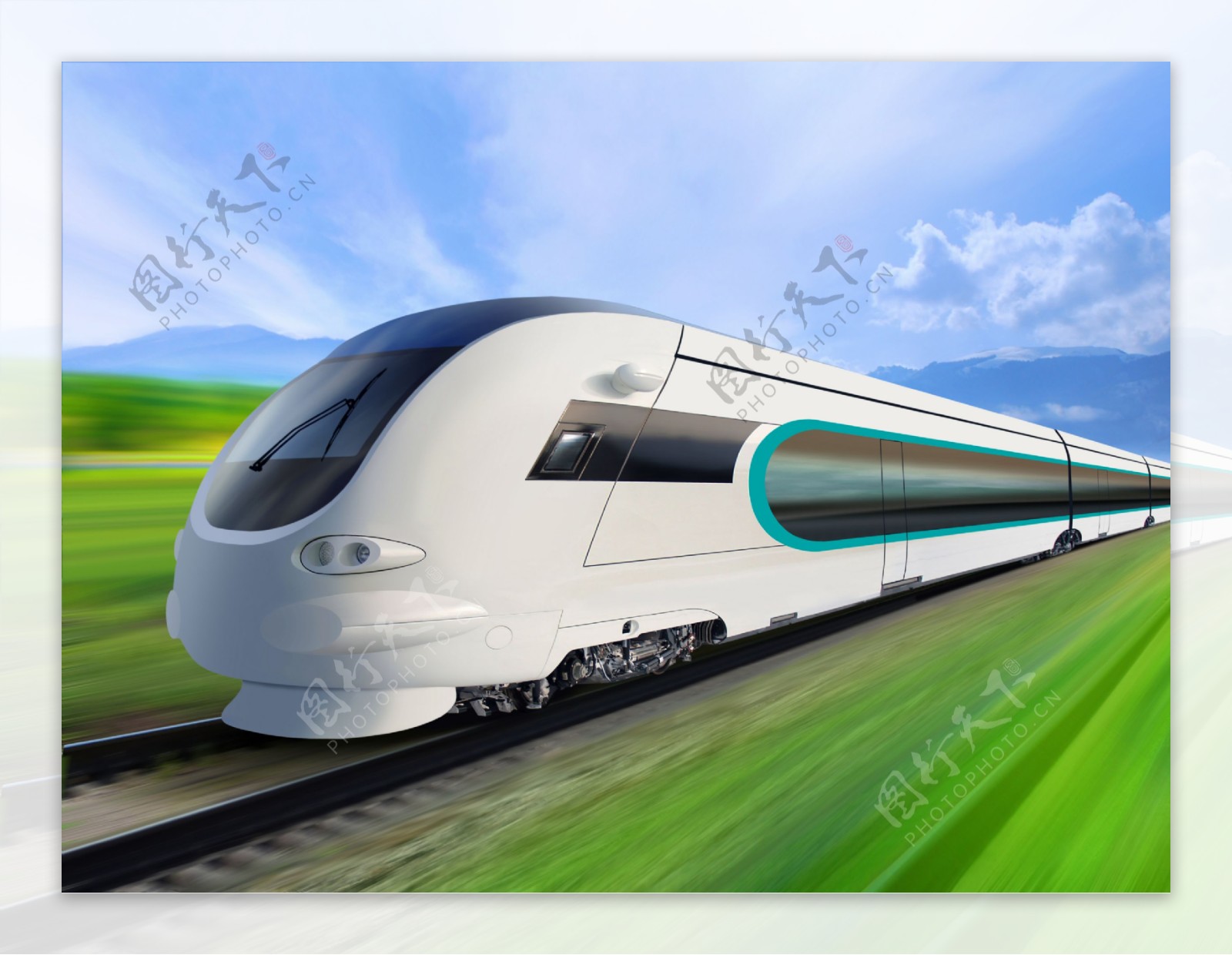 高速铁路火车图片
