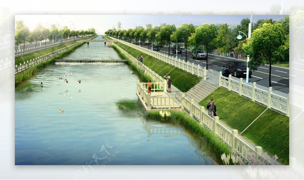 河道景观设计图片