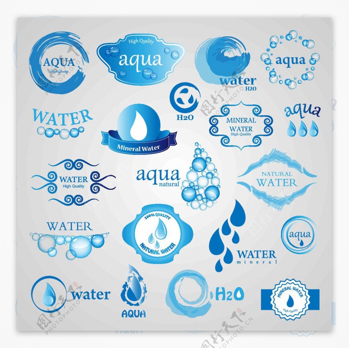 蓝色水滴标志图片