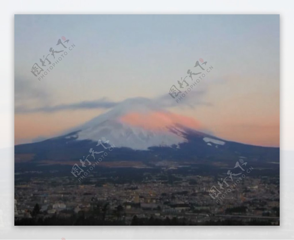 国外富士山常用影视素材